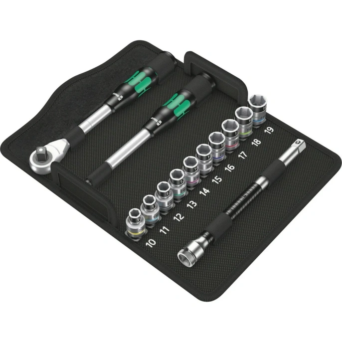 Набор с трещоткой Wera, Zyklop Hybrid 1/2" 13 предметов WE-004090
