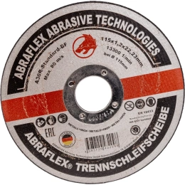 Круг отрезной по металлу + нержавейке (115x1.2x22 мм) Abraflex А115122223
