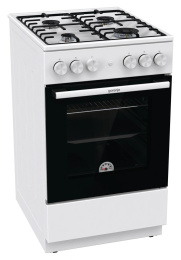 Плита Газовая Gorenje GG5A12WH белый без крышки реш.сталь