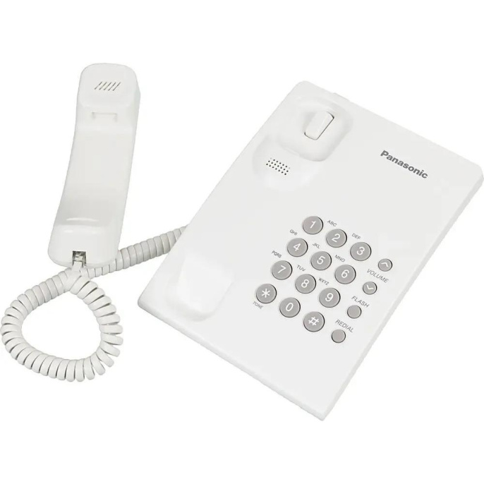 Проводной телефон Panasonic KX-TS2350RUW, белый