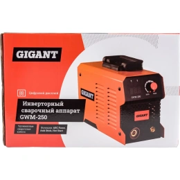 Инверторный сварочный аппарат (250 А; дисплей; кабель 2.5+1.5 м) Gigant GWM-250