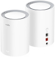 Бесшовный Mesh роутер Cudy M3000 (M3000(2-PACK) WHITE) AX3000 10/100/1000/2500BASE-T белый (упак.:2шт)