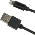 Кабель Digma Lightning m - USB m , 2м, 2A, черный [light-2m-blk]
