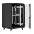 Шкаф телекоммуникационный 19" напольный 18U ExeGate EC-FS-18U.600.600.G.BLACK 19”, 18U, 600x600x987mm ШхГхВ , передняя дверь закаленное стекло, задняя перфорированная дверь, EX301398RUS