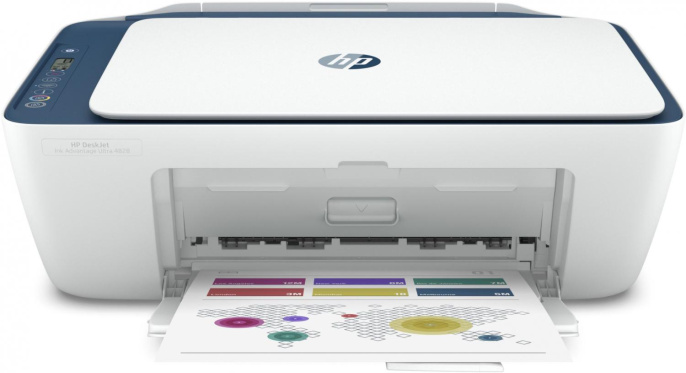 МФУ струйное HP DeskJet IA Ultra 4828 цветная печать, A4, белый [25r76a]