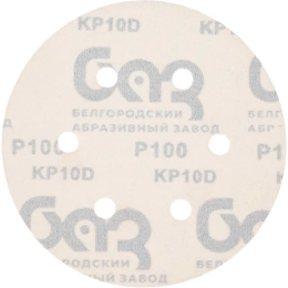 Круг шлифовальный на липучке по дереву/металлу 10 шт. (150 мм; P100; 6 отверстий) Gigant G-1031