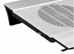 Подставка для ноутбука DeepCool N8, 17", 380х278х55 мм, 3хUSB, вентиляторы 2 х 140 мм, 1244г, серебристый [dp-n24n-n8sr]