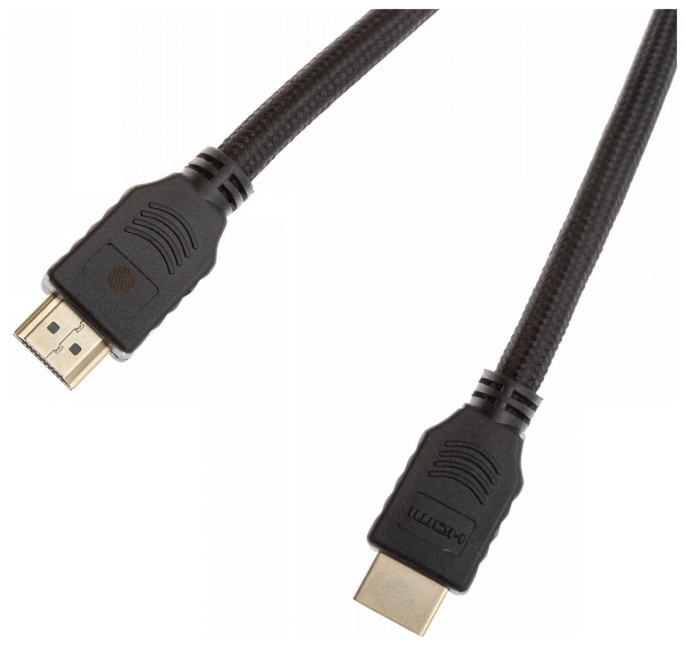Кабель аудио-видео Cactus CS-HDMI.2-1.8,  HDMI (m) -  HDMI (m),  ver 2.0,  1.8м, GOLD,  черный