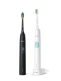 Philips Sonicare эл. звуковая зубная щетка 4300 HX6450/05 - 2 шт. Цвет: белый/черный