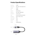Внешняя карта видеозахвата UGREEN CM489 40189 USB 1080P Video Capture Device. Цвет: серый