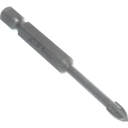 Сверло по керамике и стеклу с четырьмя режущими лезвиями PROFI 4 мм STAYER2985-04_z01