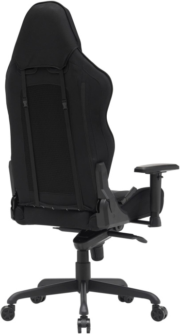 Кресло Cactus CS-CHR-MC04-BBK, ткань, до 150кг, регулируемые 2D подлокотники,  черный