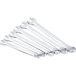 Набор комбинированных ключей Gigant 6 - 22 мм, 12 шт., полированный хром, Сталь Cr-V, 6-22мм, GDWSP-12