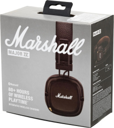 Наушники Marshall Major IV Коричневый 1006127 беспроводные, с микрофоном, накладные, портативные, Bluetooth 5.0, 20-20000 Гц, складное оголовье, быстрая зарядка, время работы: 80 ч