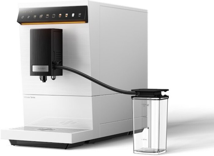 Кофемашина Trouver Virtuoso 10 Pro White мощность 1470W, давление насоса 19 Бар, цветной светодиодный сенсорный интерфейс с 8 вариантами меню, емкость резервуара для воды 1.5л