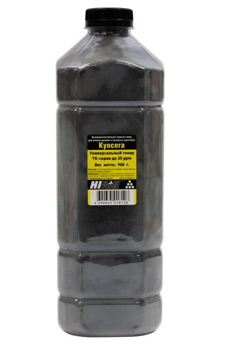Тонер универсальный Hi-Black для Kyocera TK-серии до 35 ppm, чёрный 900 гр.