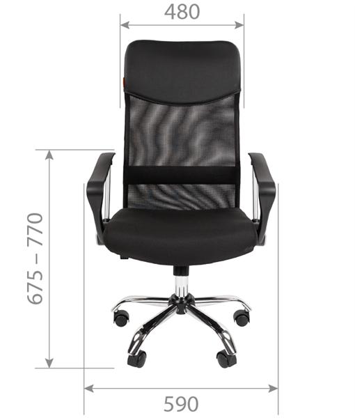 офисное кресло Chairman 610 Россия 15-21 черный N (7123276)