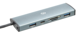 Стыковочная станция Digma HUB-2U3.0CCR-UC-G, серый [hub-2u3.0сcr-uc-g]
