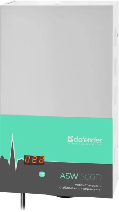 Стабилизатор напряжения Defender ASW 500D белый [99044]