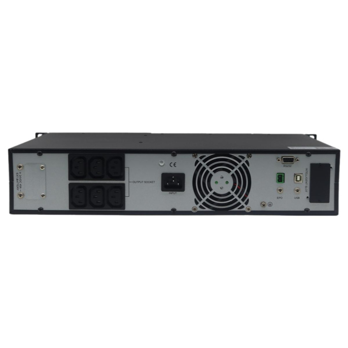 Источник бесперебойного питания ИБП Crusader Stabline RTIO-3000VA 3000Ва, 2700Вт, 8xIEC320, LCD, USB type-B, 1xRS232, SNMP-слот, чистая синусоида