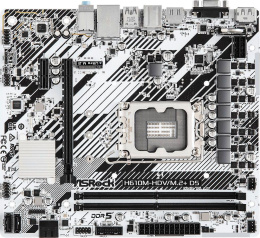 Материнская плата Asrock H610M-HDV/M.2+ D5 Soc-1700 Intel H610 2xDDR5 mATX AC`97 8ch 7.1 GbLAN+VGA+HDMI+DP