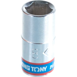 Головка торцевая стандартная шестигранная 1/4", 8 мм KING TONY 233508M