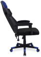 Кресло игровое Oklick 111G, сетка/ткань, до 150кг, черный/синий