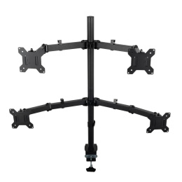 Кронштейн для монитора Filum FL-DMT004FB черный, четыре монитора, VESA: 75/100, 10-30 дюйма, до 10 кг 00-01215493