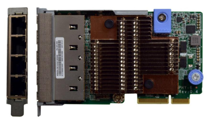 Сетевая карта Lenovo 7ZT7A00545 ThinkSystem 1Gb 4-port RJ45 LOM 7ZT7A00545