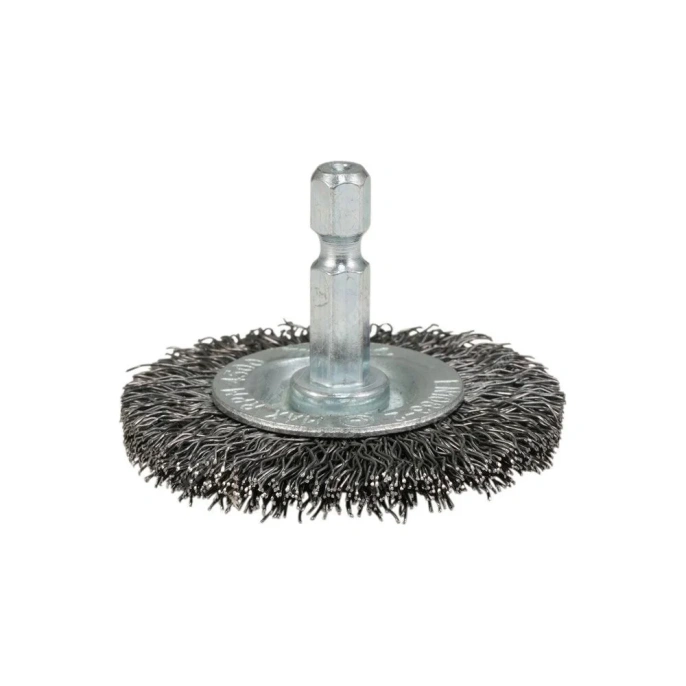 Щетка проволочная дисковая (50 мм, толщина проволоки 0.3 мм, гофрированная, металл, 1/4") Makita D-76473