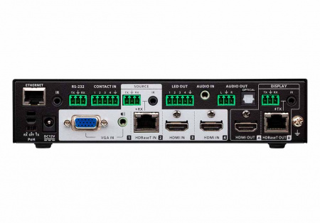 ATEN VP1421-AT-G Коммутатор презентационный, 4x вх.видео:2xHDMI+HDDB15+HDBaseT;3 вх.аудио:2xстерео MINIJACK VGA+HDMI , 2x вых.видео: HDMI+HDBaseT;2 вых.аудио:несбалансир. 3-контакн.клемма+TOSLINK, макс.разр. HDMI 4096x2160 4:4:4 60Hz/VGA 1920x1200