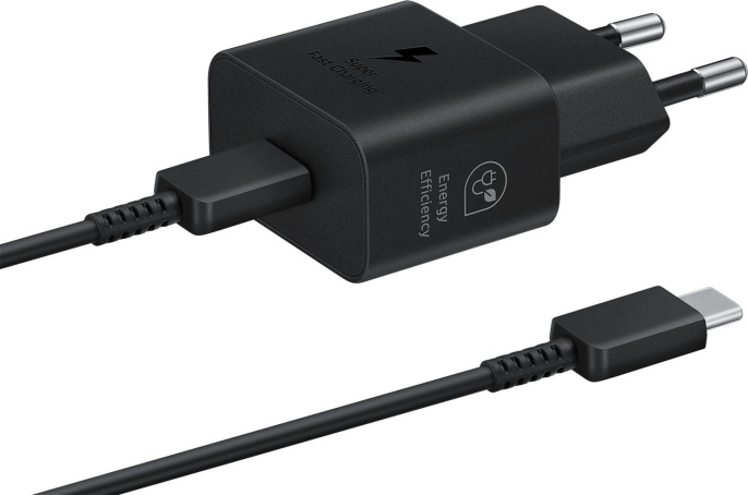 Сетевое зарядное устройство Samsung EP-T2510,  USB-C, USB-C, 25Вт, 3A, черный [ep-t2510xbegeu]