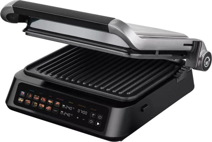Электрогриль Polaris PGP 3018 2000Вт серебристый/черный (027283)