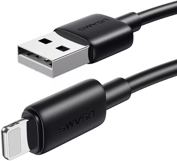 Кабель Usams SJ709 Lightning 2.4A Fast Charging Data Cable - YD Series 1m Черный (SJ709USB01)