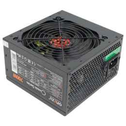 Блок питания Ginzzu CB700 12CM black,24+4p,2 PCI-E 6+2 , 6*SATA, 3*IDE,оплетка MB, кабель питания