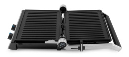 Электрогриль DOMFY Metal DSM-EG502, черный и серебристый