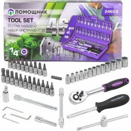 Набор инструментов Помощник 1/4" 6 гранные, 46 предметов 462-5(50805) 2462-5(50805)