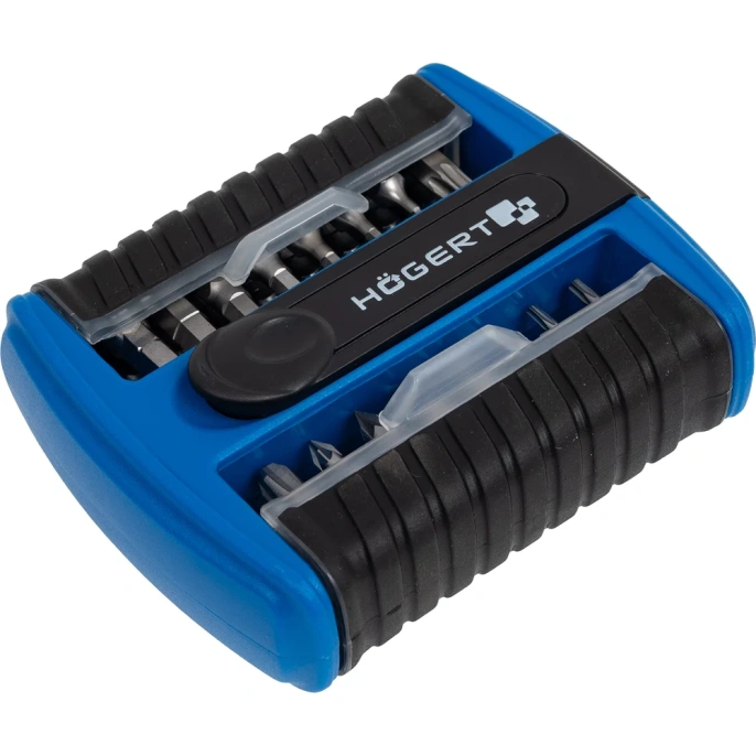 Набор бит с битодержателем 1/4, SL, PH, PZ, HEX, Torx, 33 шт. HOEGERT TECHNIK HT1S402