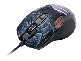 Мышь проводная GMNG XM007, игровая, оптическая, USB, 10000dpi, черный и серый