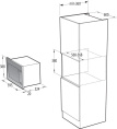 Микроволновая печь Gorenje BM201AG1X 20л. 800Вт нержавеющая сталь (встраиваемая)