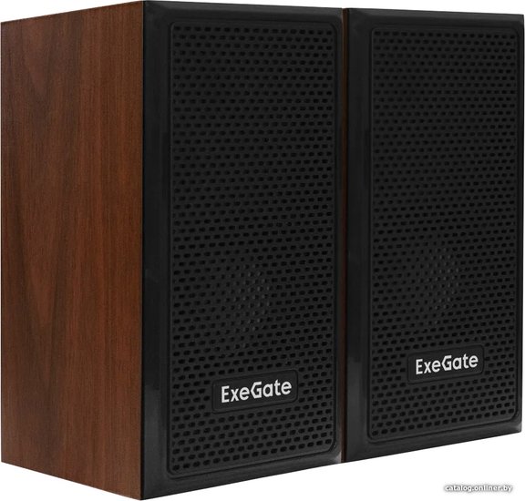 Акустическая система 2.0 ExeGate Tango 312 (питание USB, 2х3Вт (6Вт RMS), 80-20000Гц, темное дерево, Color Box) EX287058RUS