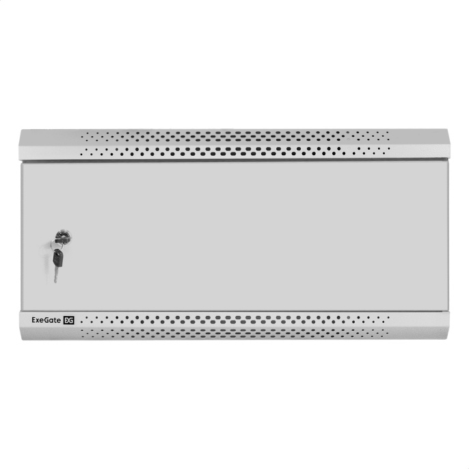 Шкаф телекоммуникационный 19" настенный 4U ExeGate EC-WM-4U.450.M.GREY 19”, 4U, 600x450x280mm ШхГхВ , передняя дверь металл, съемные боковые панели, пыле- и влагозащита IP23, светло-серый RAL 7035 EX300253RUS
