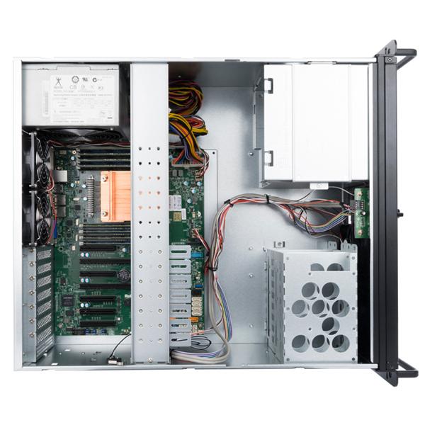 Корпус серверный InWin IW-R400-01N ____ /USB3.0*2/Rear fan 8025mm 4200RPM*2/Front fan 8025mm 4200RPM*2/Front door/Air filter for front door/SK35-02
