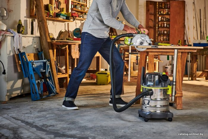 ONE + / Пылесос строительный RYOBI R18WDV-0 без батареи