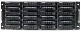 Серверный корпус/ RSC-4BT, 4U 36x 3.5" hot-swap bays, tool-less 3.5" and 2.5" HDD tray, 1200W CRPS redundant power supply, 2x 7mm 2.5" hot-swap OS, low profile rear panel, rail, front 4U24 SAS 12G expander controller on backplane 35X series + rear 2U12 (X