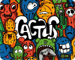 Коврик для мыши Cactus Colorful Cacti рисунок 300x250x3мм CS-MP-D03M