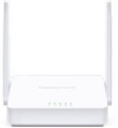 Wi-Fi роутер MERCUSYS MW300D, Wi-Fi 4, N300, 2.4ГГц, 3 LAN, ADSL2+ Annex A , белый