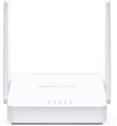Wi-Fi роутер MERCUSYS MW300D, Wi-Fi 4, N300, 2.4ГГц, 3 LAN, ADSL2+ Annex A , белый