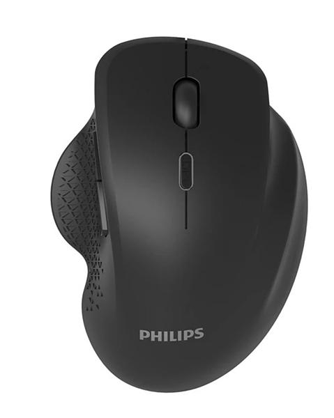 Аксессуары Philips Беспроводная Мышь SPK7624, 2,4 GHz, Bluetooth 3.0/5.0, 6 кноп., 800-1600dpi, Чёрный SPK7624B/60