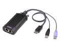 KVM модуль-адаптер ATEN KG9900T-AX DisplayPort+K/M USB 2.0, 100 метр., 1xUTP Cat5e, для подкл.комп.к перекл. KG0016/KG0032, макс.раз.1900х1200, 2xRJ45+DP+2хUSB A-тип, Female+3xMale